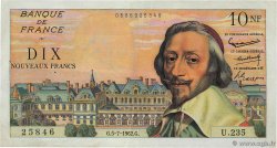 10 Nouveaux Francs RICHELIEU FRANCE  1962 F.57.20 VF+