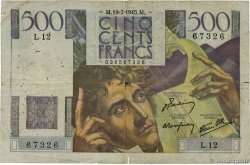 500 Francs CHATEAUBRIAND FRANCIA  1945 F.34.01