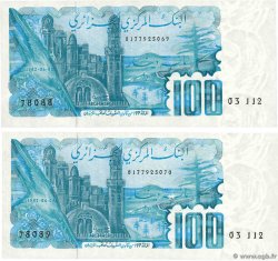 100 Dinars Consécutifs ALGERIEN  1982 P.134a