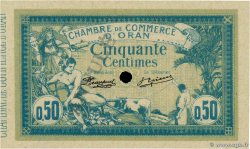 50 Centimes Annulé ALGERIEN Oran 1915 JP.141.06