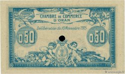 50 Centimes Annulé ALGERIA Oran 1915 JP.141.06 UNC-