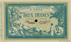 2 Francs Annulé ALGERIEN Oran 1915 JP.141.18