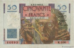 50 Francs LE VERRIER FRANCIA  1948 F.20.10