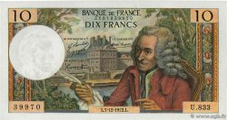 10 Francs VOLTAIRE FRANKREICH  1972 F.62.59