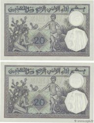 20 Francs Consécutifs ALGÉRIE  1928 P.078b pr.NEUF