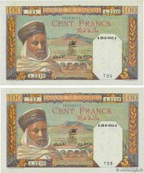 100 Francs Consécutifs ALGERIA  1945 P.085