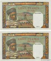 100 Francs Consécutifs ALGERIA  1942 P.088