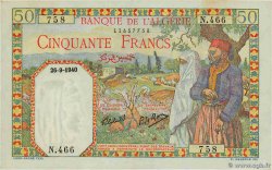 50 Francs ALGERIA  1940 P.084