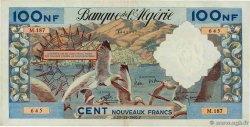 100 Nouveaux Francs ALGERIA  1960 P.121b