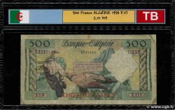 500 Francs ALGERIA  1958 P.117