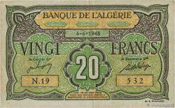 20 Francs ALGERIA  1948 P.103