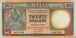 20 Dollars HONG-KONG  1991 P.197b BC