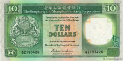 10 Dollars HONG KONG  1988 P.278b TTB