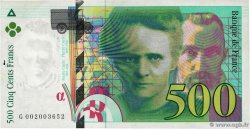 500 Francs PIERRE ET MARIE CURIE FRANCE  1994 F.76.01 VF+