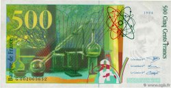 500 Francs PIERRE ET MARIE CURIE FRANCIA  1994 F.76.01 MBC+