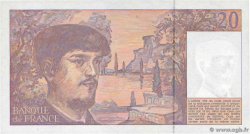 20 Francs DEBUSSY à fil de sécurité FRANCIA  1990 F.66BIS.01 q.FDC