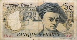 50 Francs QUENTIN DE LA TOUR Fauté FRANKREICH  1989 F.67.15 SGE