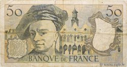 50 Francs QUENTIN DE LA TOUR Fauté FRANKREICH  1989 F.67.15 SGE