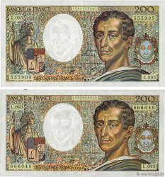 200 Francs MONTESQUIEU FRANKREICH  1990 F.70.10b fVZ