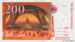 200 Francs EIFFEL FRANKREICH  1996 F.75.02 fST+