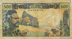 500 Francs TAHITI  1985 P.25d B+