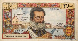 50 Nouveaux Francs HENRI IV FRANKREICH  1959 F.58.02 fSS