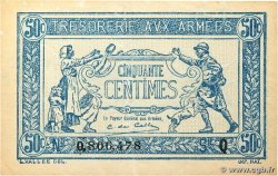 50 Centimes TRÉSORERIE AUX ARMÉES 1917 FRANCE  1917 VF.01.17 XF+