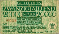 20000 Mark DEUTSCHLAND Siegburg 1923 P.-