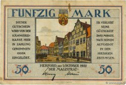 50 Mark ALLEMAGNE Herford 1922 P.--