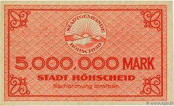 5 Millions Mark GERMANIA Höhscheid 1923 P.-- AU