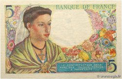 5 Francs BERGER FRANCE  1943 F.05.03 AU-