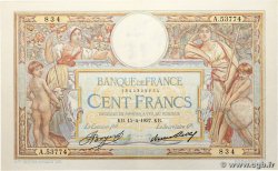 100 Francs LUC OLIVIER MERSON grands cartouches FRANKREICH  1937 F.24.16 VZ