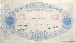 500 Francs BLEU ET ROSE FRANCE  1933 F.30.36 F