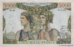 5000 Francs TERRE ET MER FRANCE  1951 F.48.05