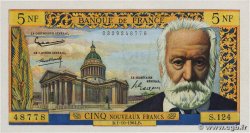 5 Nouveaux Francs VICTOR HUGO FRANCIA  1964 F.56.16 EBC+