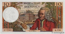 10 Francs VOLTAIRE FRANCE  1972 F.62.57 AU-