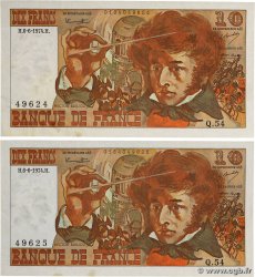 10 Francs BERLIOZ Consécutifs FRANCE  1974 F.63.05