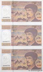 20 Francs DEBUSSY Modifié Consécutifs FRANCE  1997 F.66ter.02 UNC