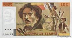 100 Francs DELACROIX FRANKREICH  1978 F.68.01 fST+