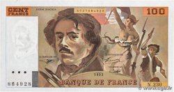 100 Francs DELACROIX imprimé en continu FRANCE  1993 F.69bis.08