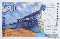 50 Francs SAINT-EXUPÉRY FRANKREICH  1992 F.72.01b fST