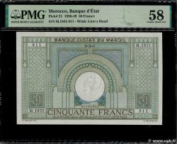 50 Francs MAROC  1947 P.21 SPL