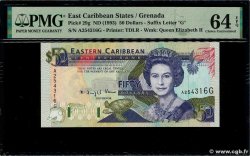 50 Dollars EAST CARIBBEAN STATES  1993 P.29g q.FDC