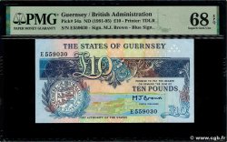 10 Pounds GUERNSEY  1991 P.54a FDC