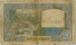 20 Francs TRAVAIL ET SCIENCE FRANKREICH  1939 F.12.01 SGE