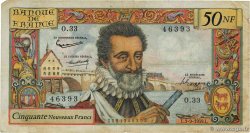 50 Nouveaux Francs HENRI IV FRANCE  1959 F.58.03 F