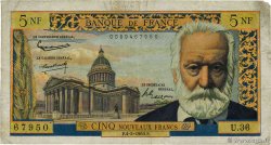 5 Nouveaux Francs VICTOR HUGO FRANCE  1960 F.56.05 B+