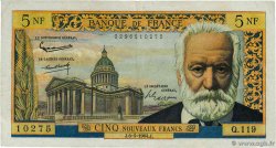 5 Nouveaux Francs VICTOR HUGO FRANCE  1964 F.56.15