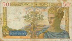 50 Francs CÉRÈS modifié FRANKREICH  1939 F.18.34 SGE