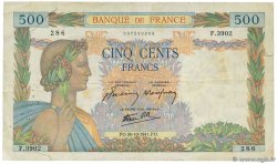 500 Francs LA PAIX FRANKREICH  1941 F.32.23 fS